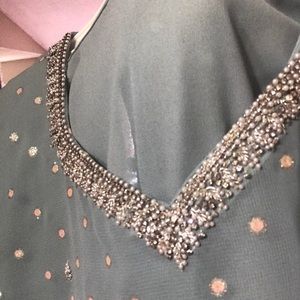 Sheer dress with under slip